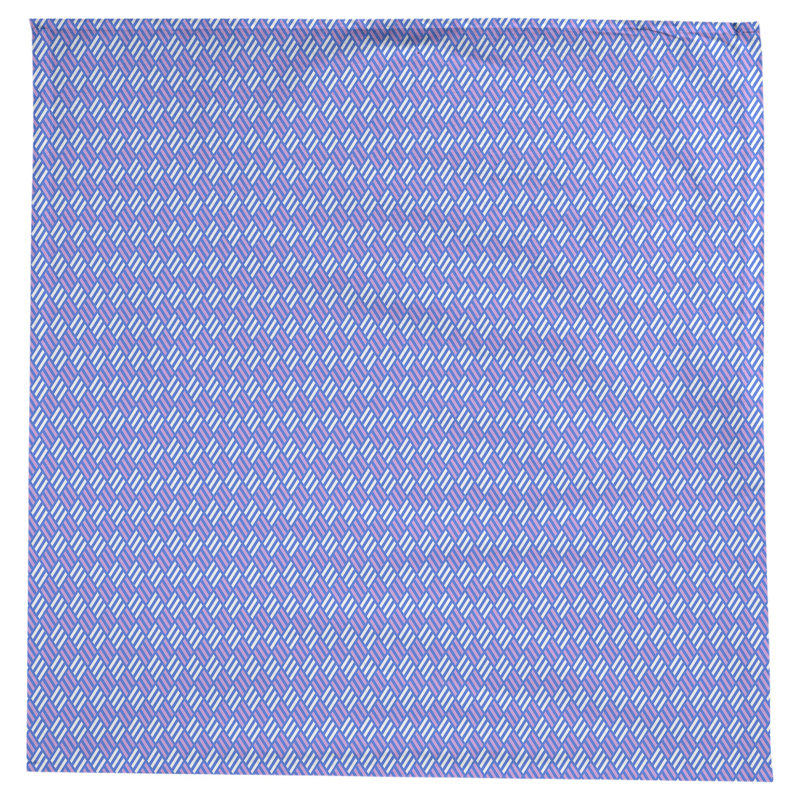 Nappe à carreaux à rayures Leffel, Bleu / mauve