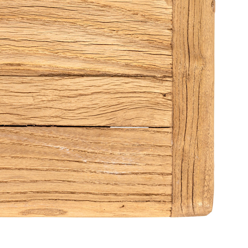 Table basse en bois d'orme récupéré, 16.75" H x 30" W x 30" D