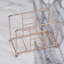Porte-serviettes de table en fil de fer rose doré pour table-1302296817