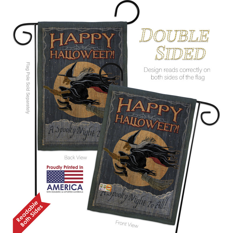 Double Sided 18.5'' H x 13'' W Polyester Garden Flag
