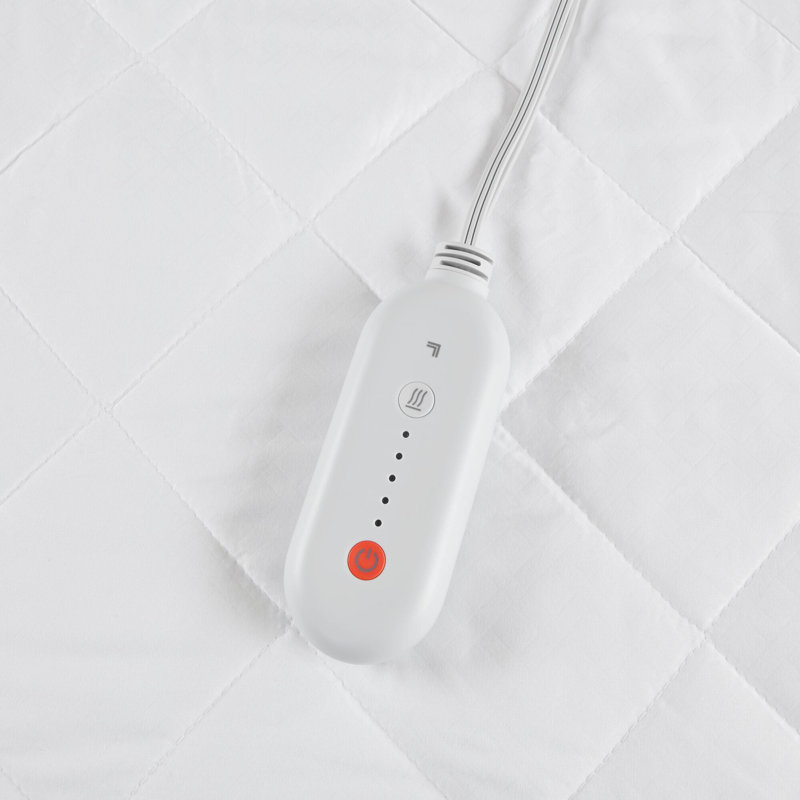 1 couvre-matelas chauffant blanc, Grand lit