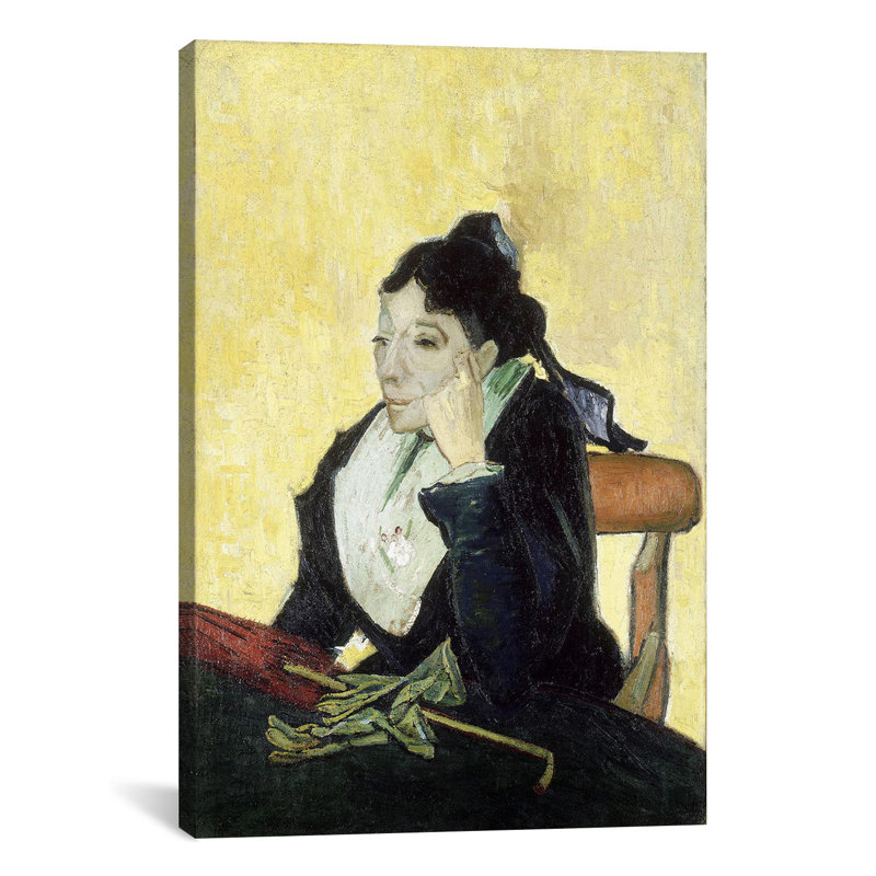 « l’arlesienne, 1888 » par vincent van gogh, reproduction d’art sur toile, H 18 po x l 12 po x P 0,75 po