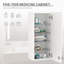 Pharmacie avec miroir H 11,6 po et miroir H 27,6 po Jesher