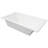 ALFI brand AB9933S White Resin Solid Surface 59" Square Drop In Bathtub
