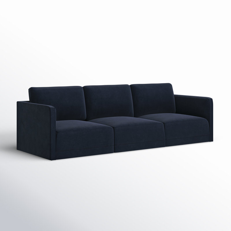 Deirdre 104.5'' Velvet Sofa, Navy Velvet