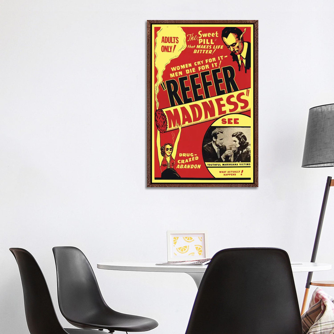 Leinwandbild Reefer Madness Film Poster von Radio Days