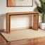 Console légère Karine en rotin tissé de style bohémien, H 30,28 po x l 51,83 po x P 14,62 po