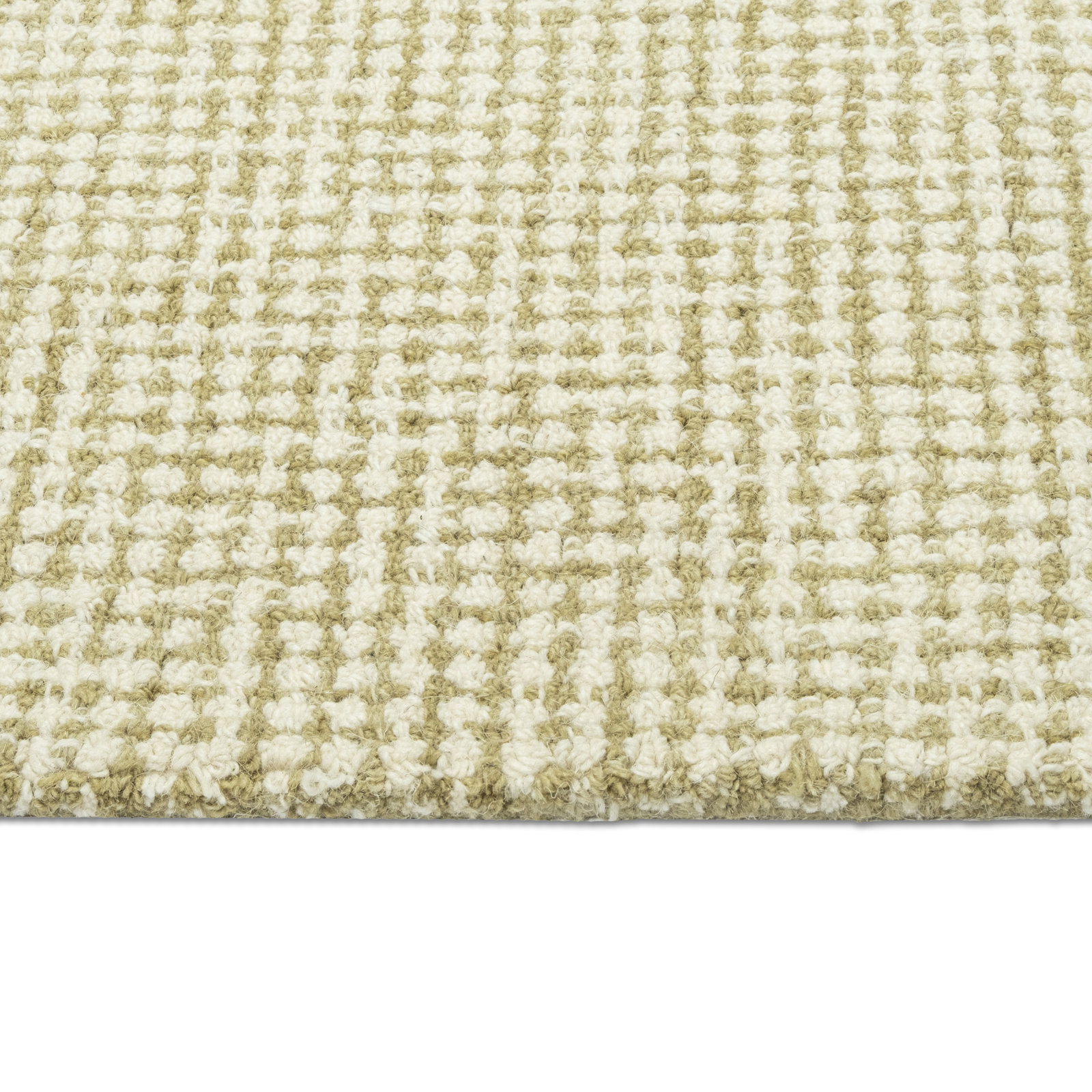 Askino Hand-Tufted Wool Area Rug, Green, Rectangle 8'6" x 11'6"