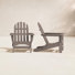 Chaise Adirondack pliante en plastique / résine Leighton