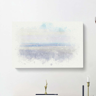 Desert Driving in Abstract - Wrapped Canvas