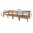 Monterey Teak Outdoor Seating Group with Cushions-94431144-124928169