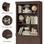 Bibliothèque standard avec rangement H 71 "-1285757810