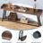 70.9" Extra Long Industrial Console Table, Rustic Brown Sofa Table Behind Couch, Narrow Entryway Hallway Bar Table, Tall Accent Furniture For Living Room