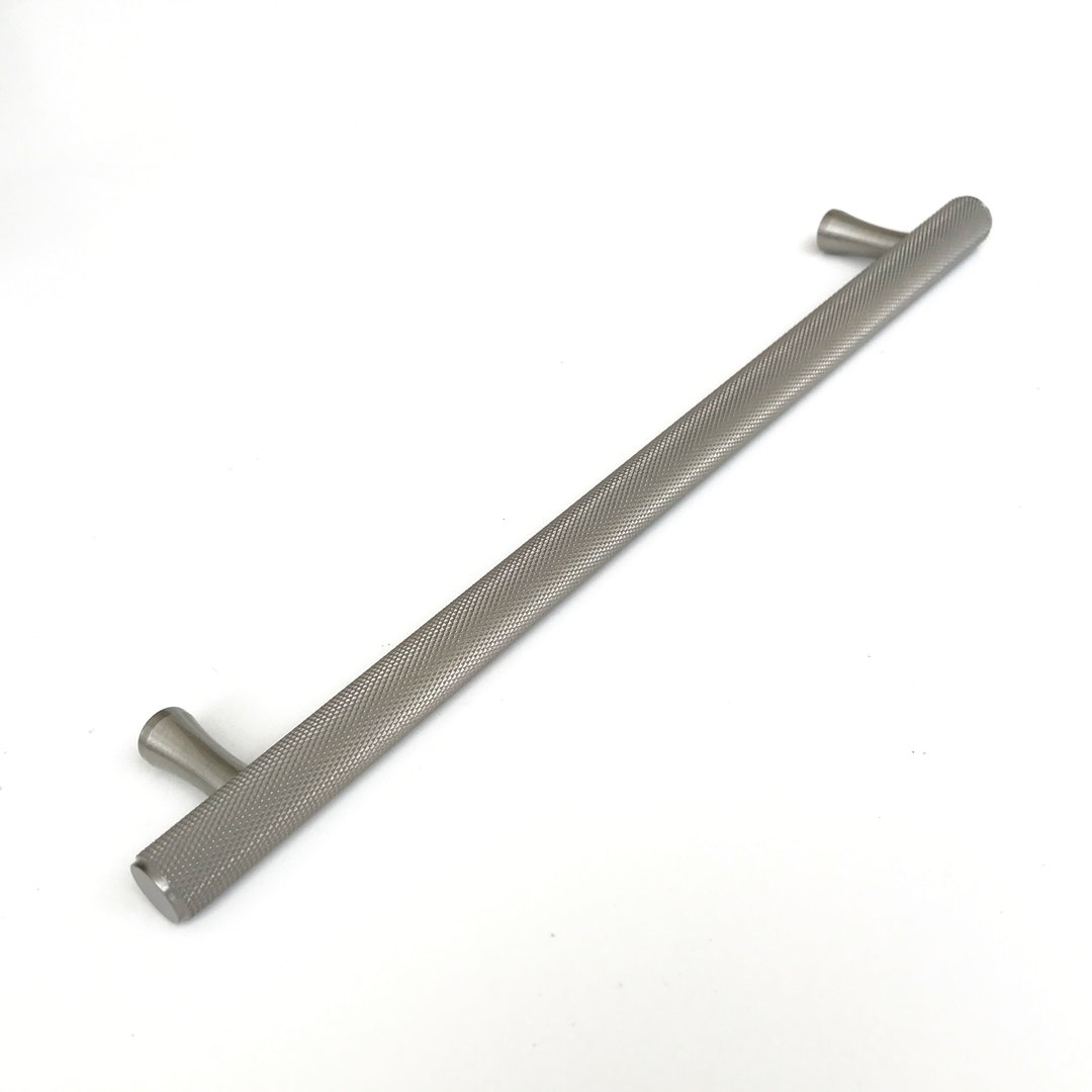 Texture 17-5/8" Center to Center Solid Brass Cabinet Handle Forge Hardware Studio 