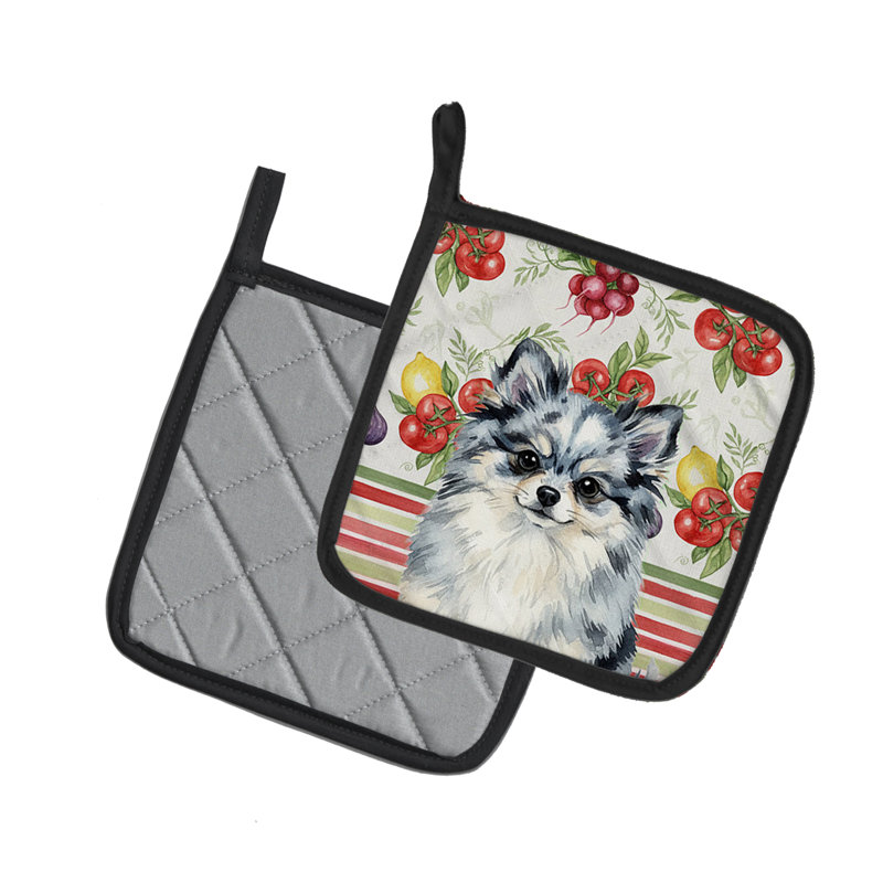Paire de poignées Blue Merle Pomeranian