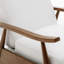 Fauteuil inclinable à accoudoirs en bois-424865032