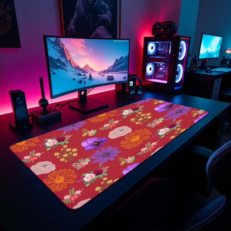 Polyester Desk Pad, 14.4x12.1