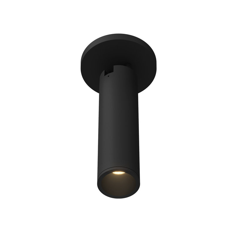 Lorna 1 - Light LED Flush Mount, 9.5" H x 4.38" W x 4.38" D, 10 W, Black