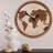 Kalene World Map Wall Clock