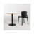 Easy Round Metal Base Dining Table-55676274-107232000-55676273