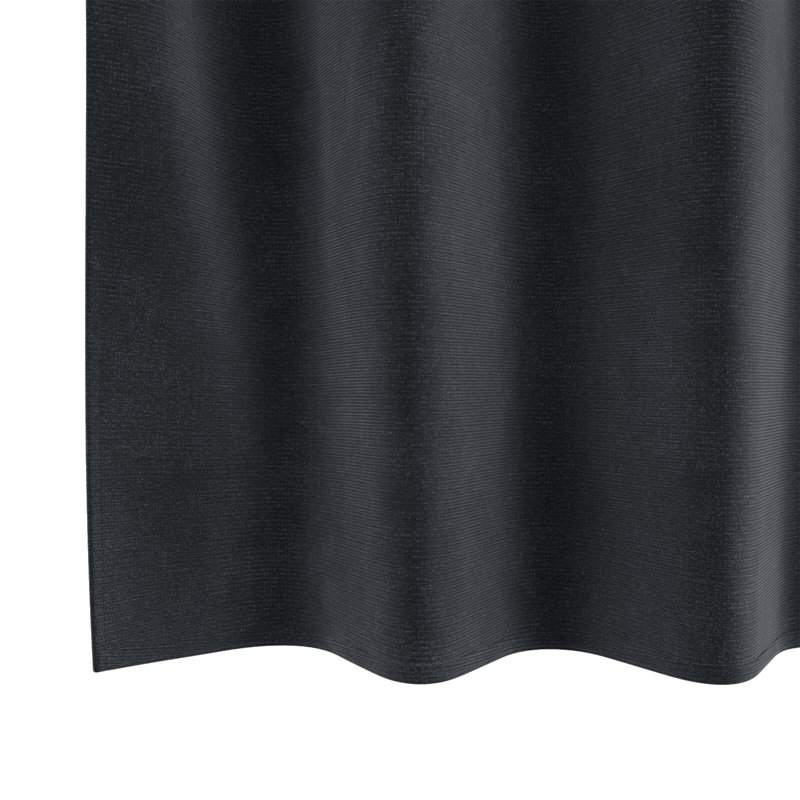 Curtains Polyester Medium Decorative Inlays, Charcoal, 140cm Width x 225cm Drop