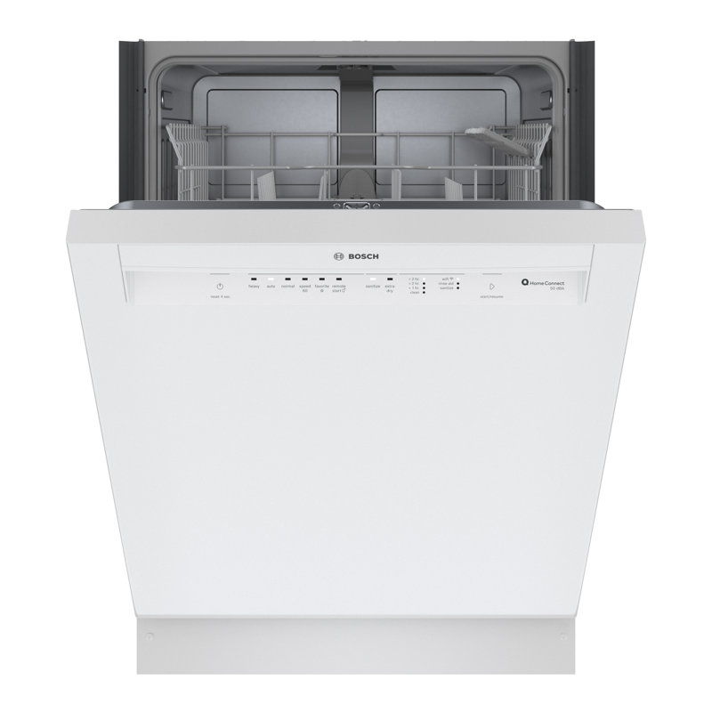 24" White Built-In Dishwasher with Smart Control