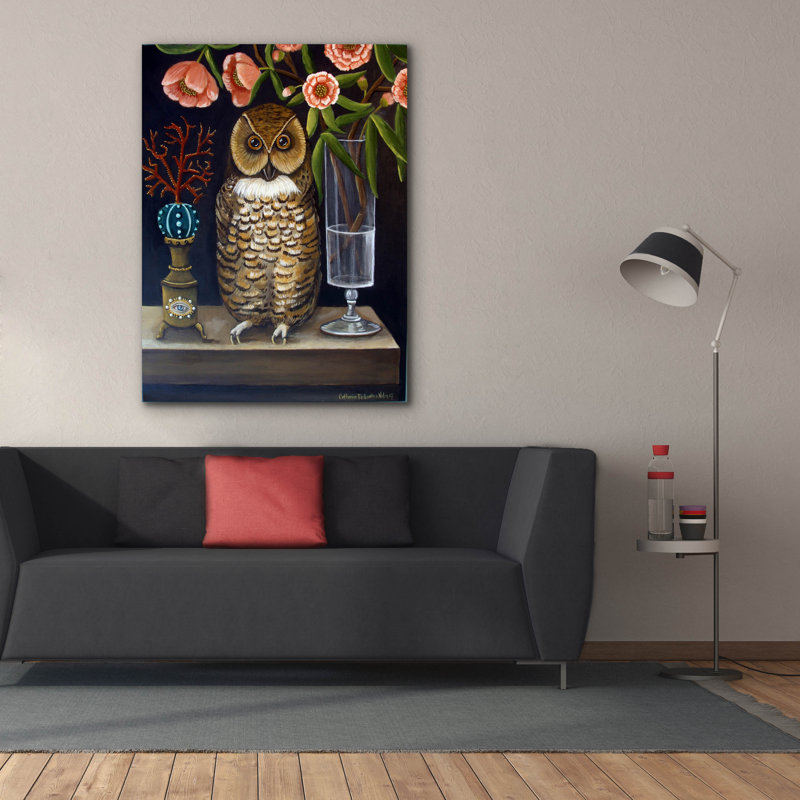 «Curious And Wise» par Catherine A Nolin, H 54 po x l 40 po x P 1,5 po