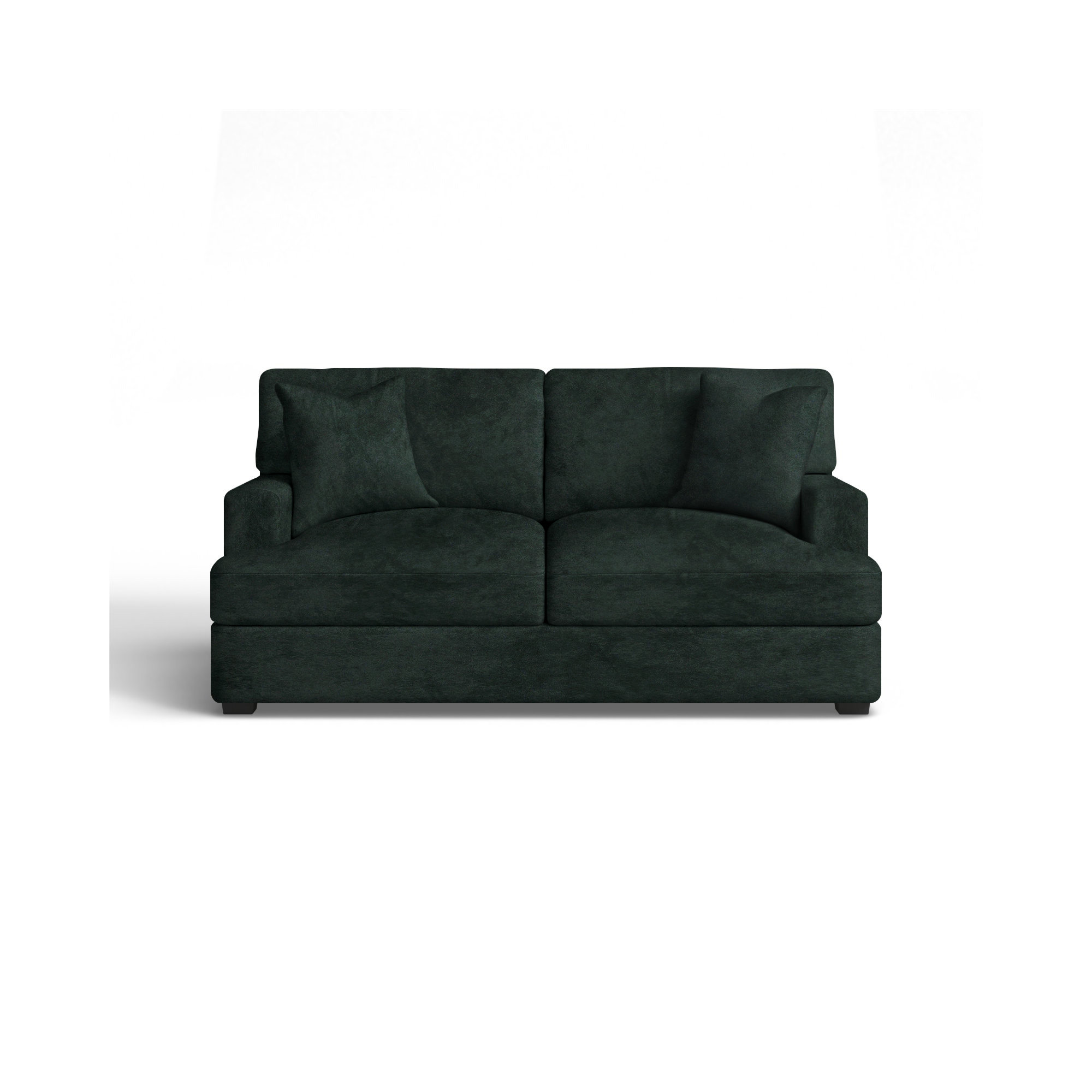 Emilio 65'' Upholstered Loveseat, Bella Hunter Performance Velvet