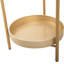 Support moderne pour 2 plantes en métal doré, pliable pour économiser de l'espace, support intérieur et extérieur doré, décoration forte