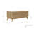 Corrigan Studio Stylish Mamtha 2 Drawer Oak Wooden Coffee Table with Storage for Living Room Table