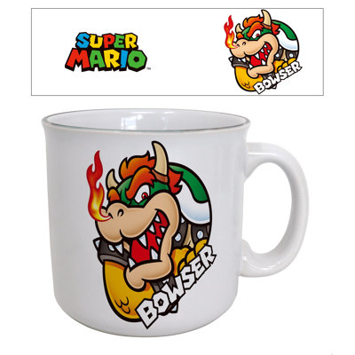 Super Mario - Cercle Bowser 20 oz Tasse de camping