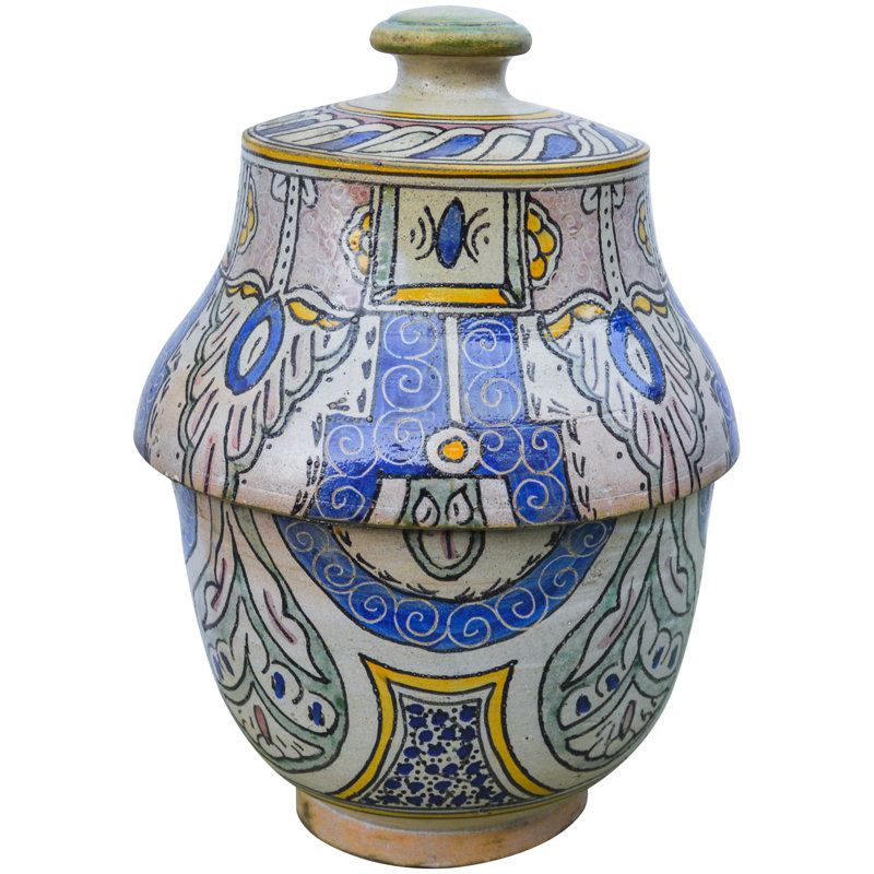 Afro-Moresque Handmade Ceramic Decorative Bowl
