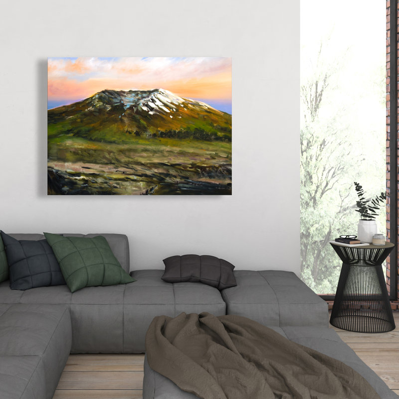 Mountainous View Canvas - Stunning Bedroom Landscape Decor