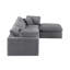 Kirstey Velvet L-Shaped Sectional Reversible-87141383
