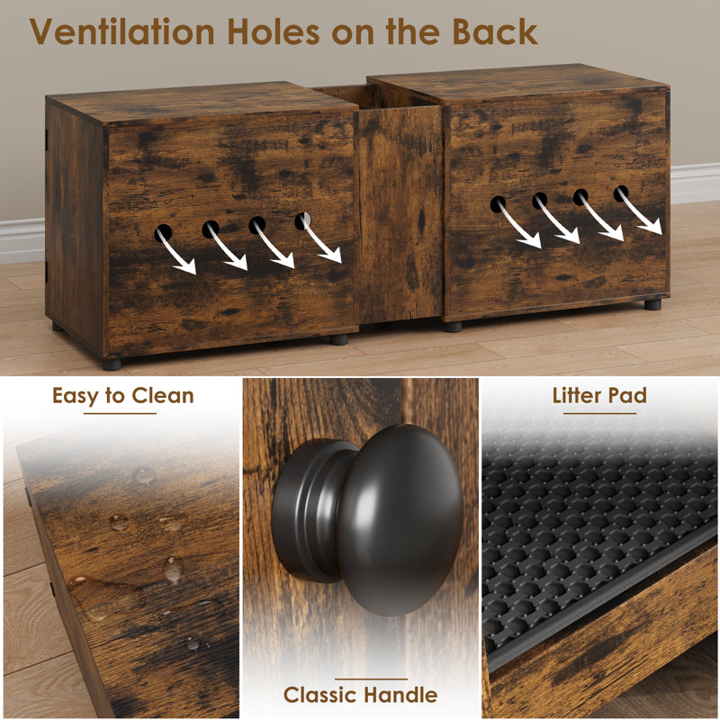 Wood Litter Box