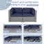 Osier large de 59 po avec coussins Rister-1730098812