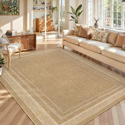 Rectangular Striped Area Rug