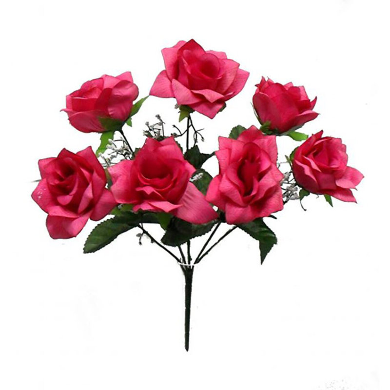 Centre de table Open Rose, Fuchsia