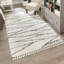 Tapis rayé blanc / gris Abrahams-2134508545