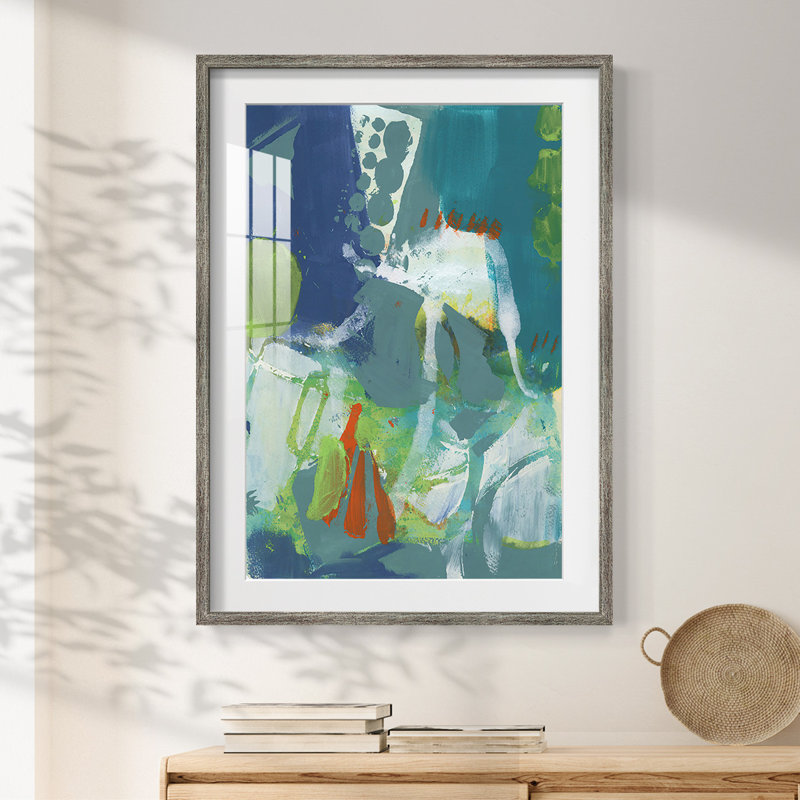 Tropical Graphics IV -Framed Print, Distressed, 28.5" H x 20.5" W