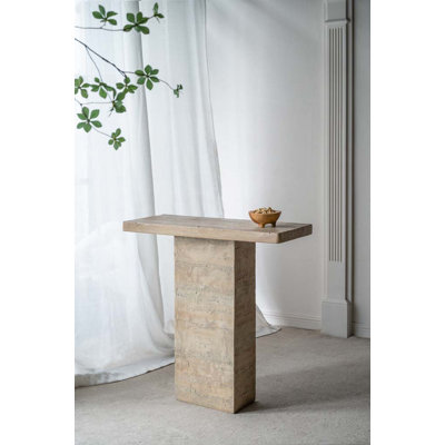 Table basse avec base piédestal