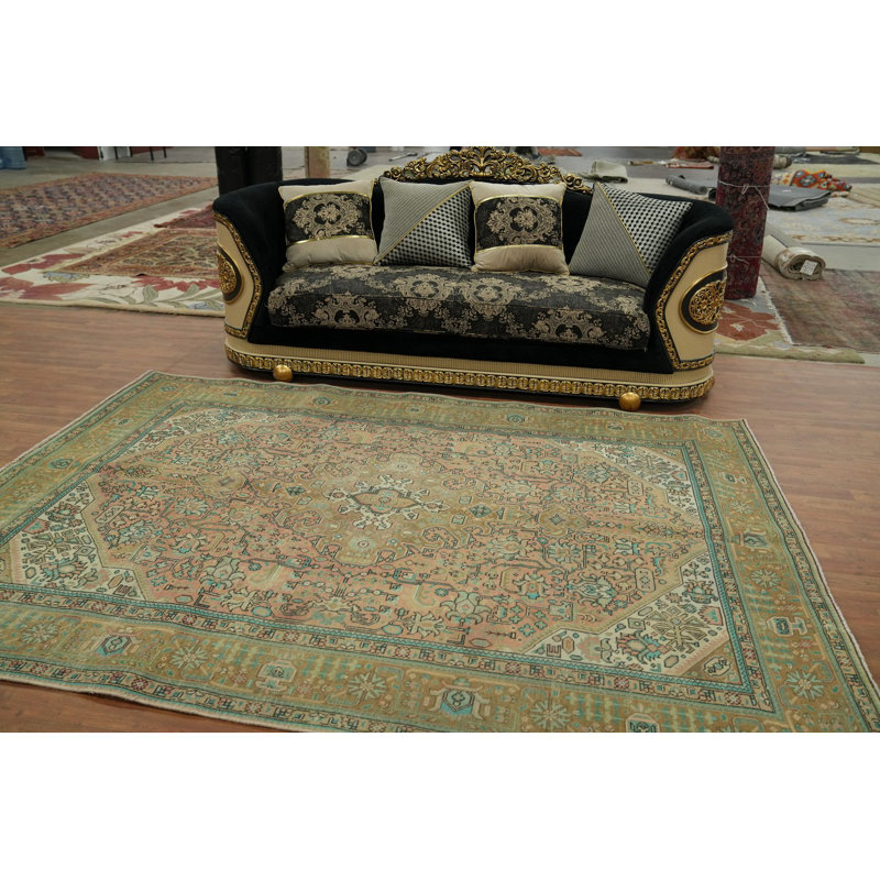Distressed Traditional Area Rug 7x10