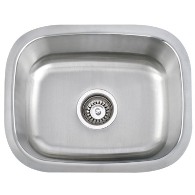 Évier de cuisine encastrable 15 po x 18 po avec filtre à panier