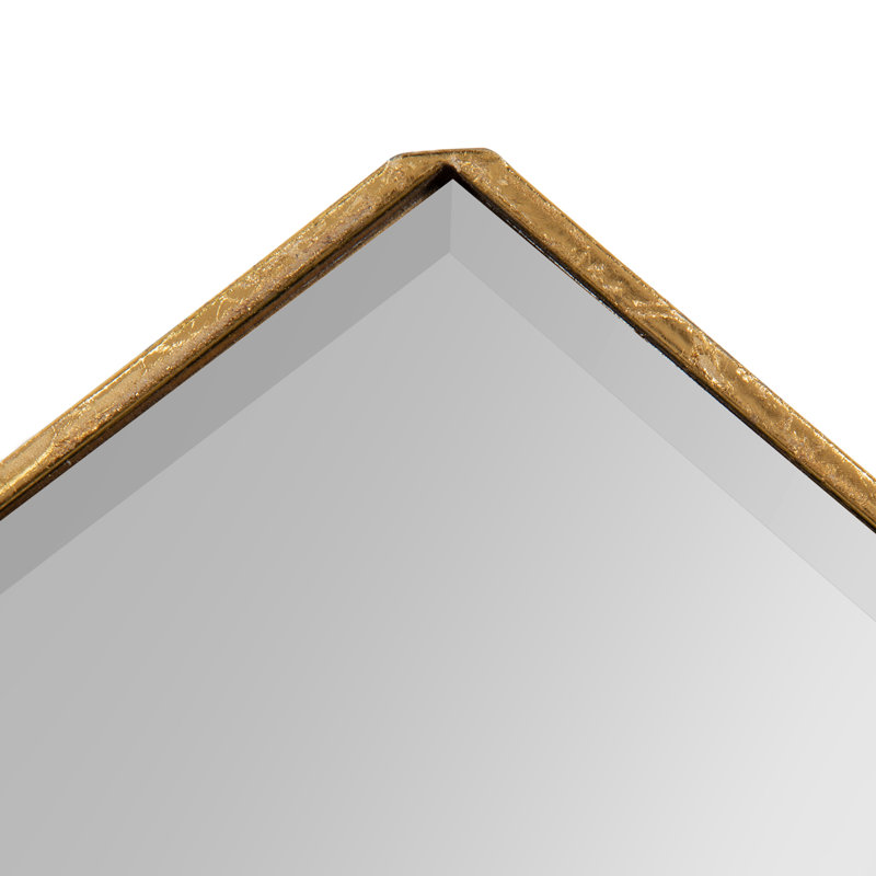 Postell Metal Flat Mirror, Gold