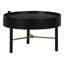 Table basse ronde moderne avec plateau rotatif en bois avec rangement et pieds en métal-1874209856