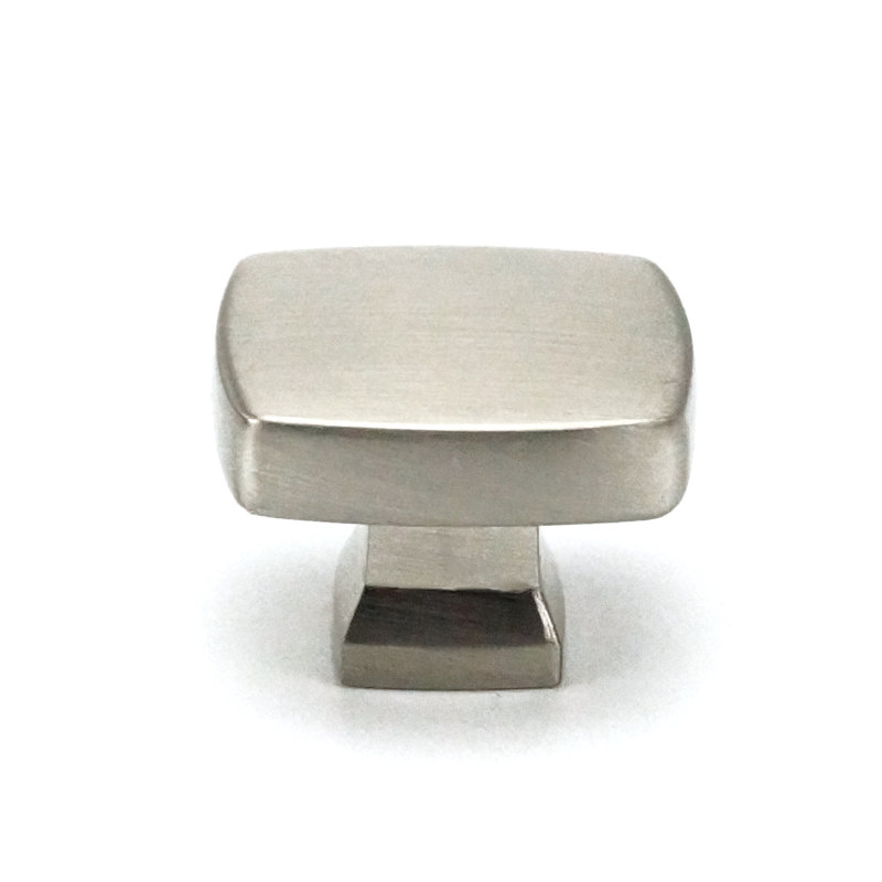 Poignée carrée de 1,22 po de longueur, Nickel satiné brossé