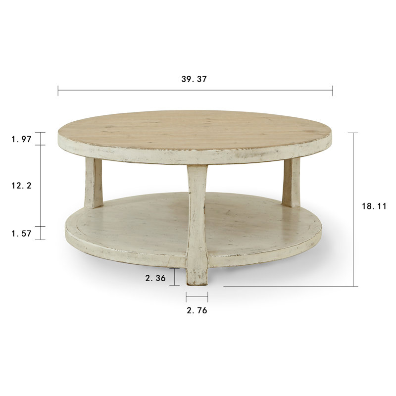 Amalfi Solid Wood Coffee Table, White