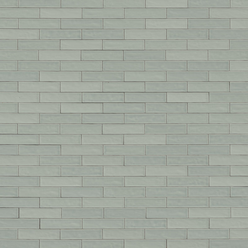 Avereti Eucalyptus 2 in. x 8 in. Green Glossy Ceramic Wall Tile, Eucalyptus