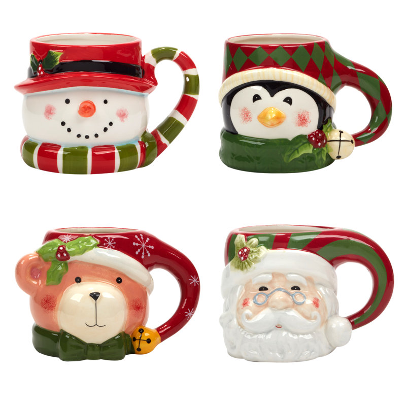 Holiday 4Pc Mug Set