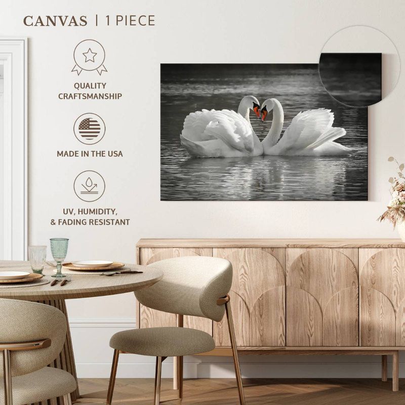 Brampt Loving Couple Swan, 24'' H X 36'' W